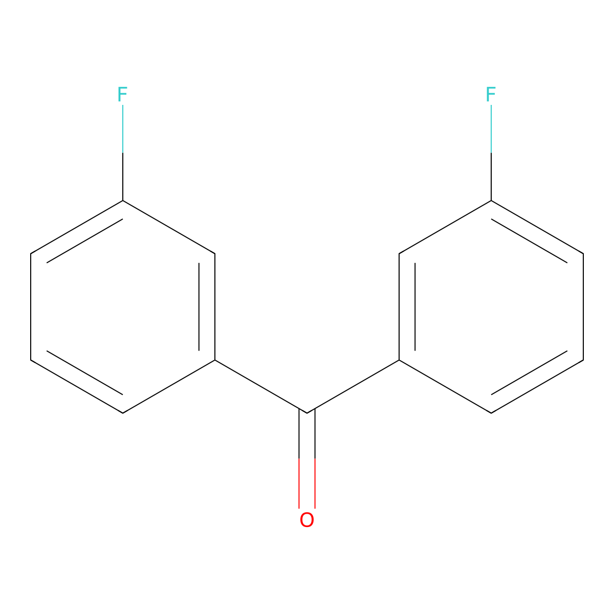 3,3'-Difluorobenzophenone molecular structure, CAS 345-70-0