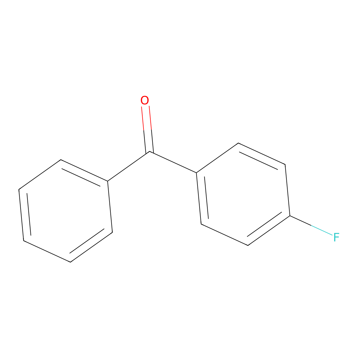 4-Fluorobenzophenone molecular structure, CAS 345-83-5