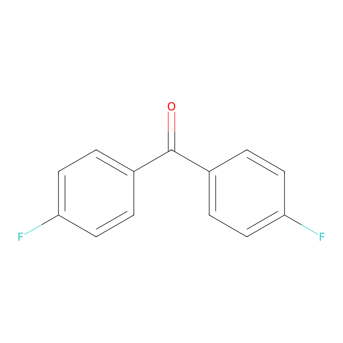 4,4'-Difluorobenzophenone molecular structure, CAS 345-92-6