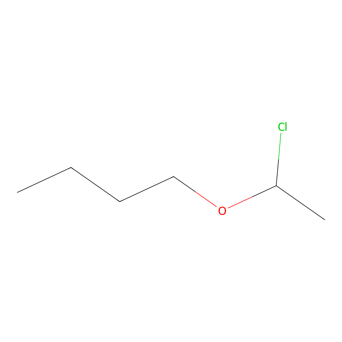 1-(1-Chloroethoxy)butane molecular structure, CAS 3450-47-3