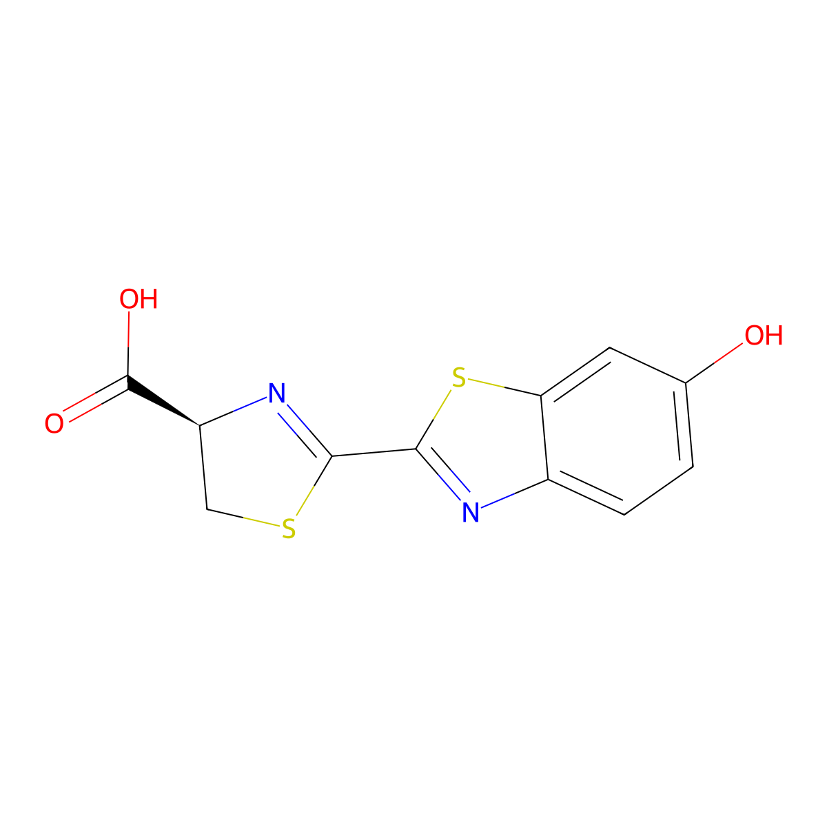 L-Firefly luciferin molecular structure, CAS 34500-31-7