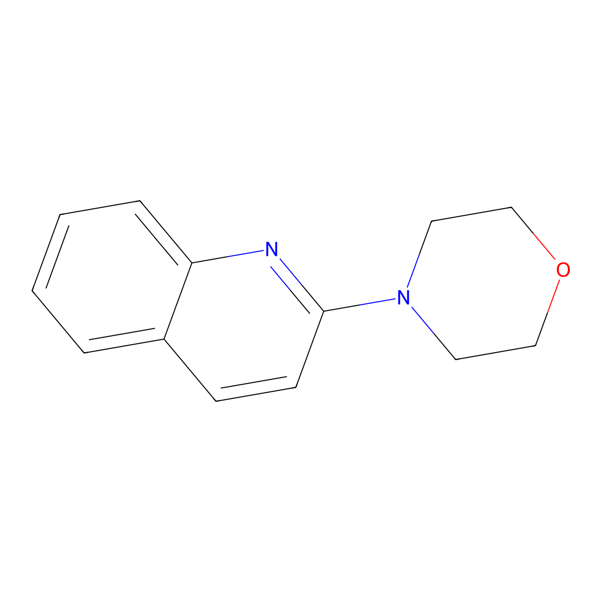 2-Morpholinoquinoline molecular structure, CAS 34500-40-8