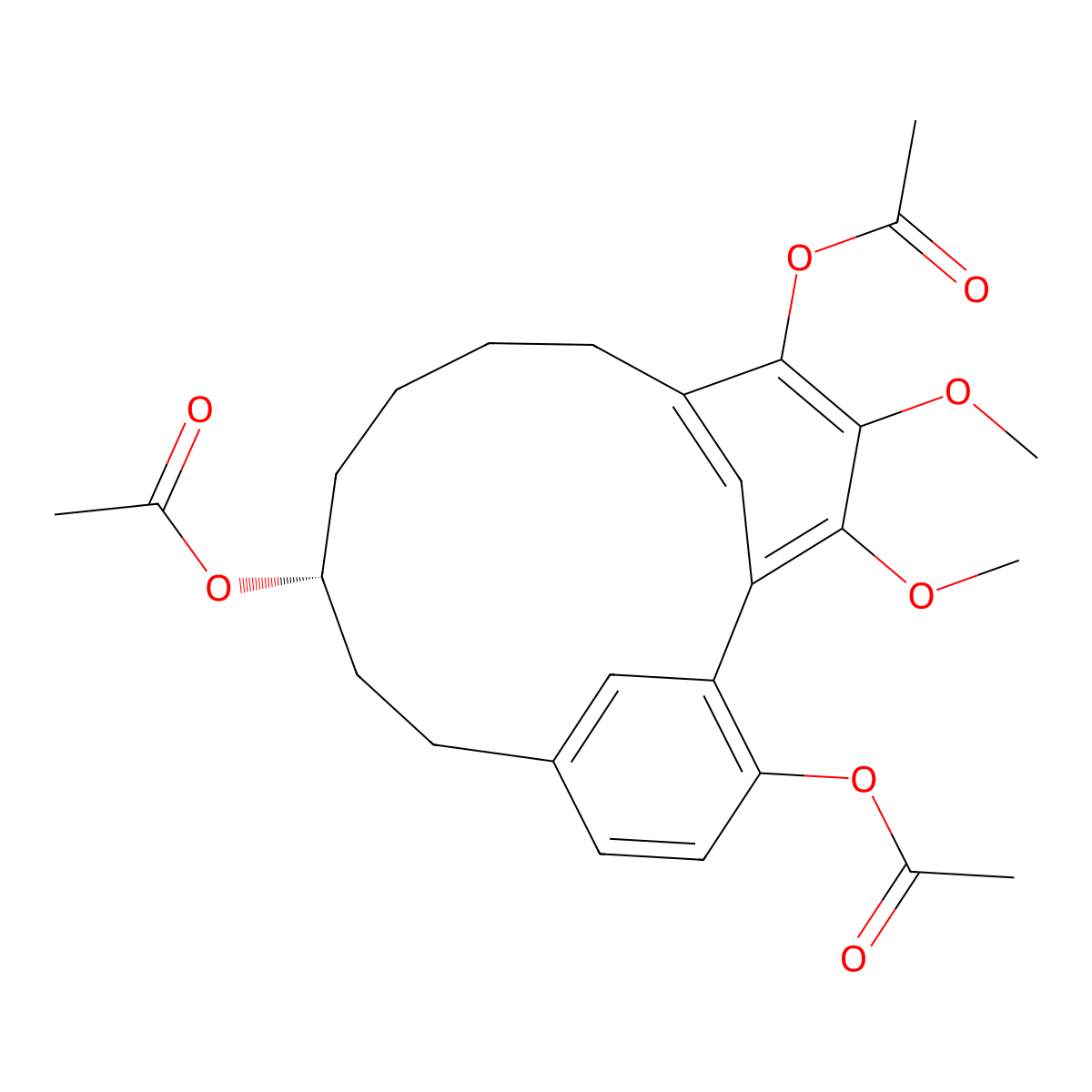 Myricanol triacetate molecular structure, CAS 34509-52-9