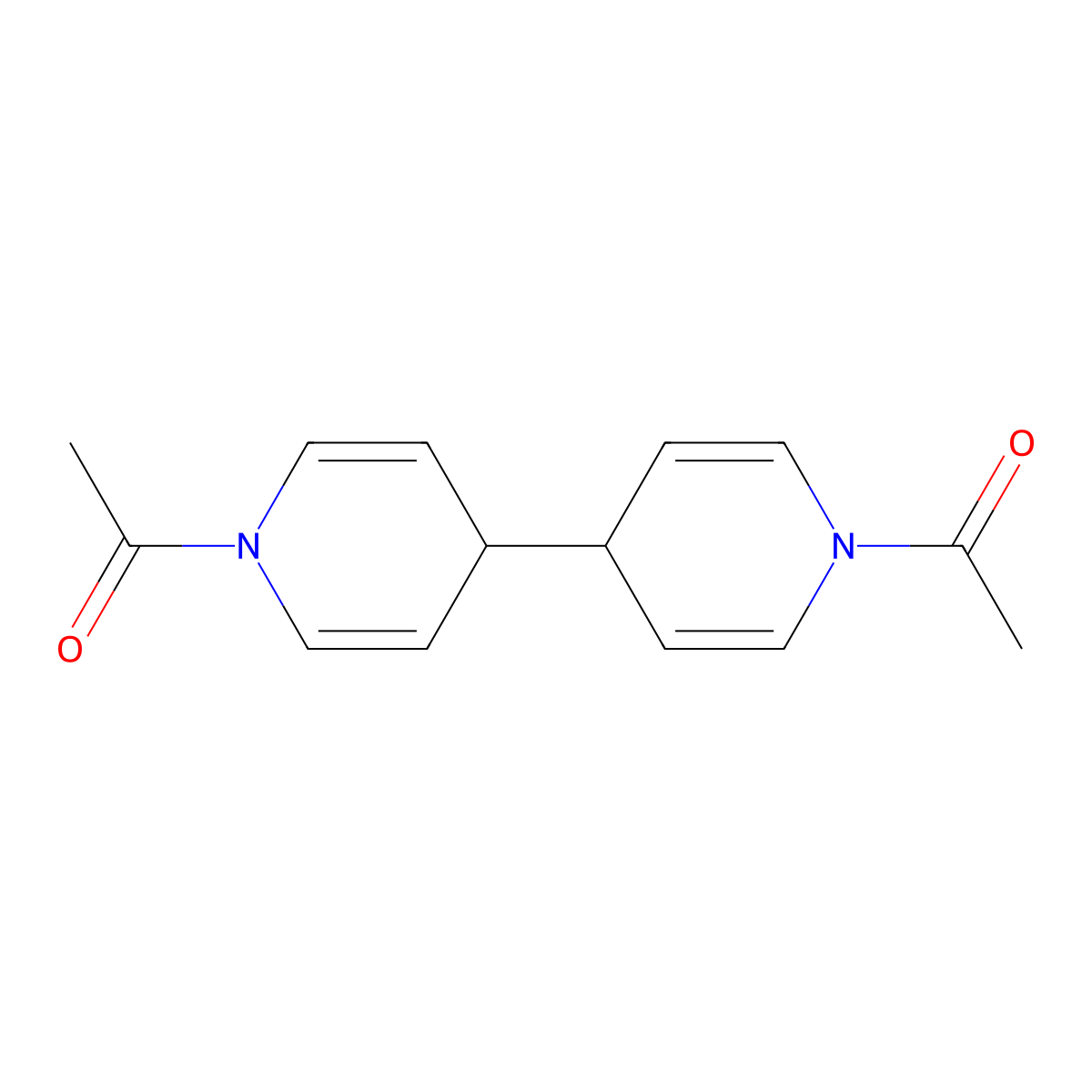 1,1'-Diacetyl-1,1',4,4'-tetrahydro-4,4'-bipyridine molecular structure, CAS 3451-88-5