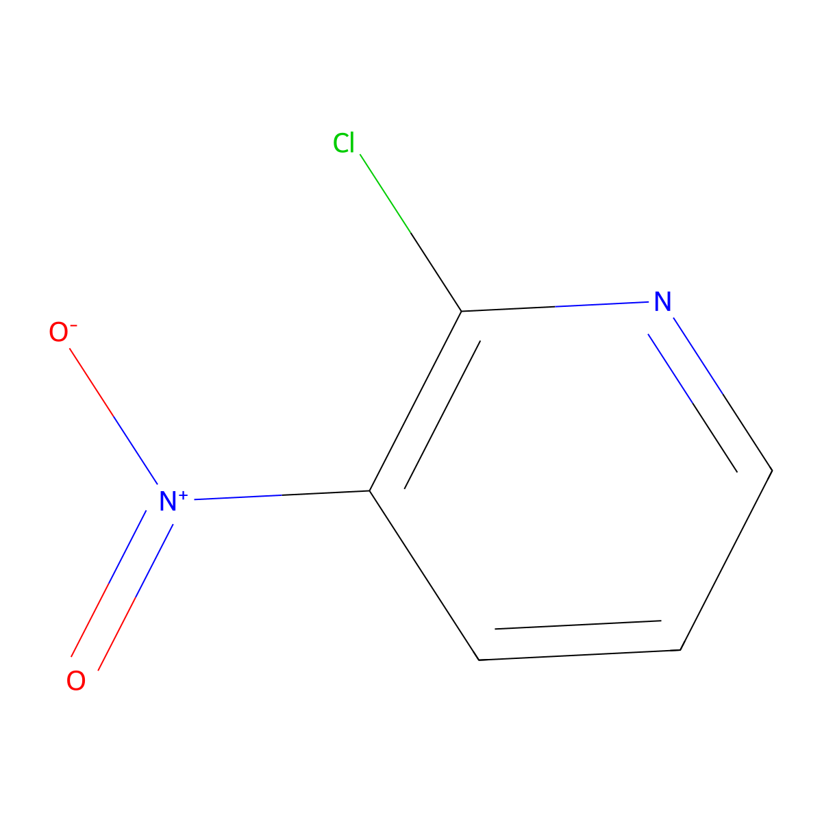 2-Chloro-3-nitropyridine molecular structure, CAS 34515-82-7