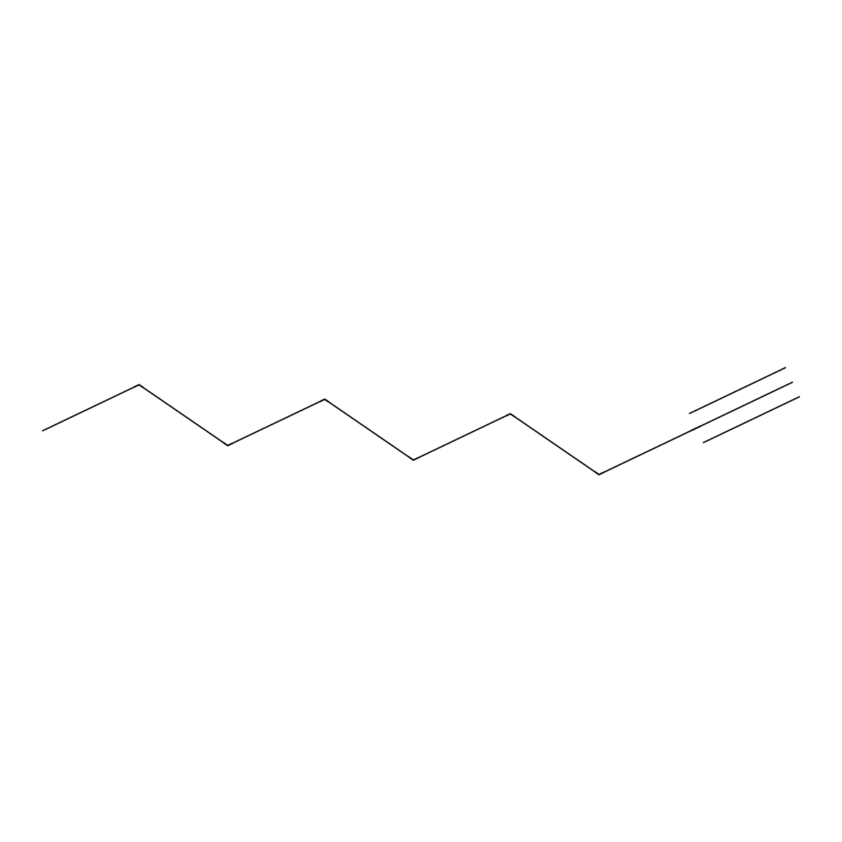 1-Nonyne molecular structure, CAS 3452-09-3