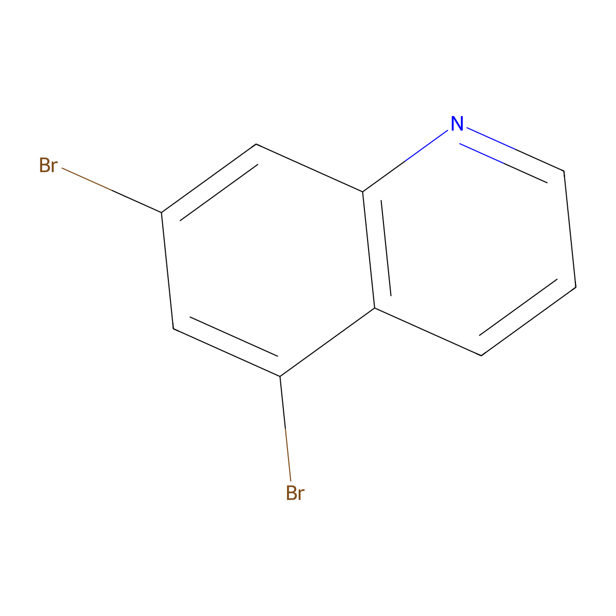5,7-Dibromoquinoline molecular structure, CAS 34522-69-5