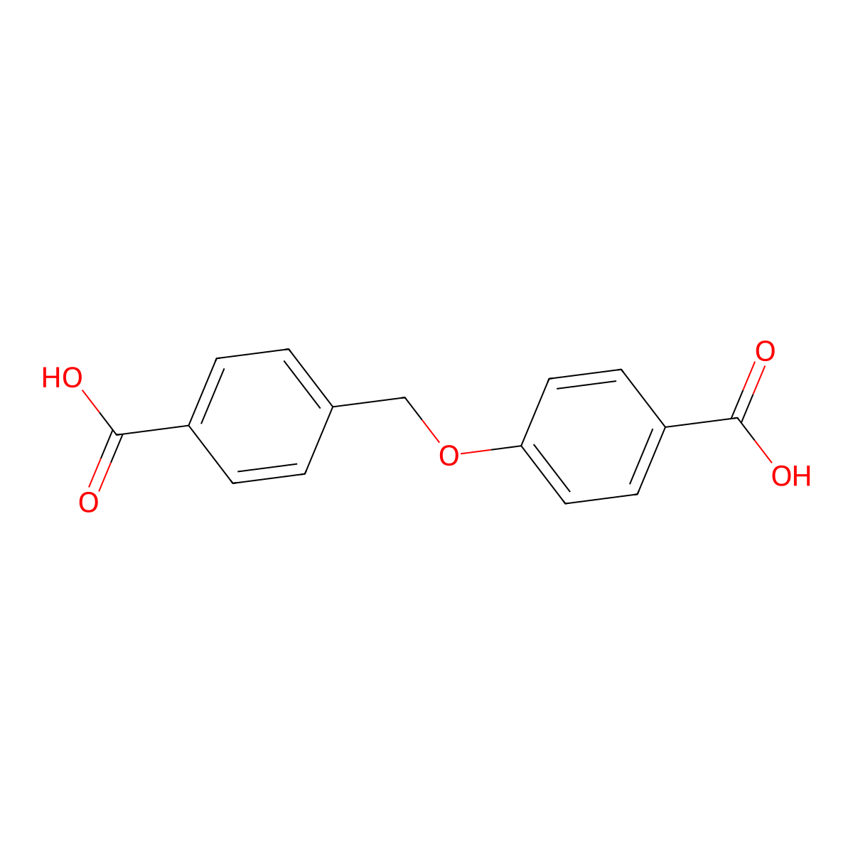 Benzoic acid, 4-[(4-carboxyphenoxy)methyl]- molecular structure, CAS 345221-90-1