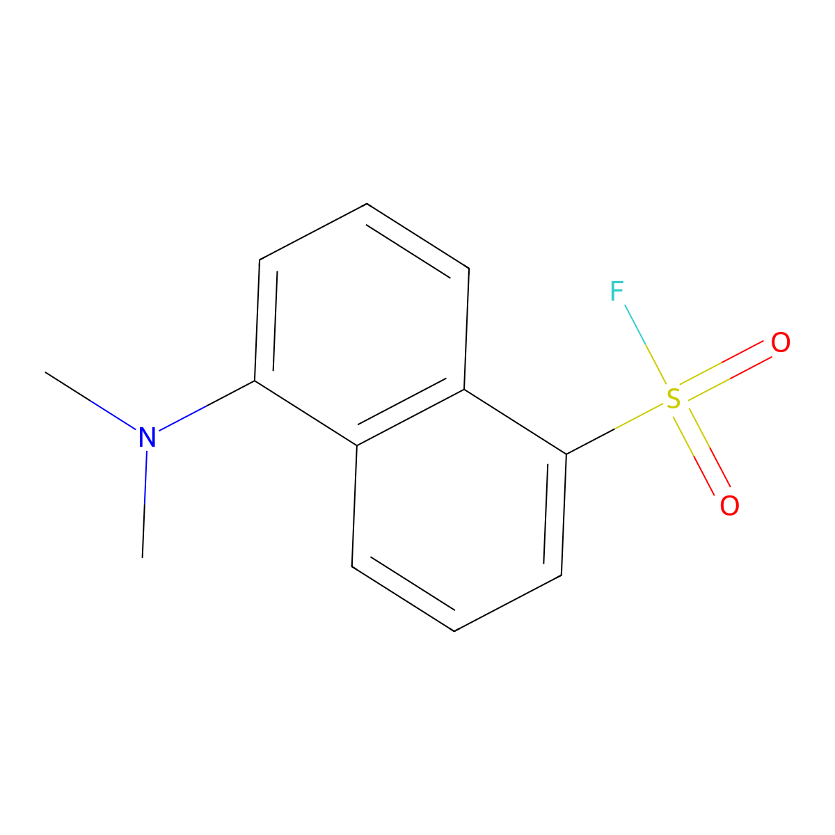 5-(Dimethylamino)-1-naphthalenesulfonyl fluoride molecular structure, CAS 34523-28-9
