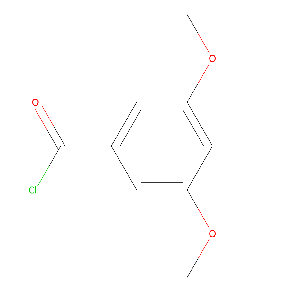 3,5-Dimethoxy-4-methylbenzoyl chloride molecular structure, CAS 34523-76-7