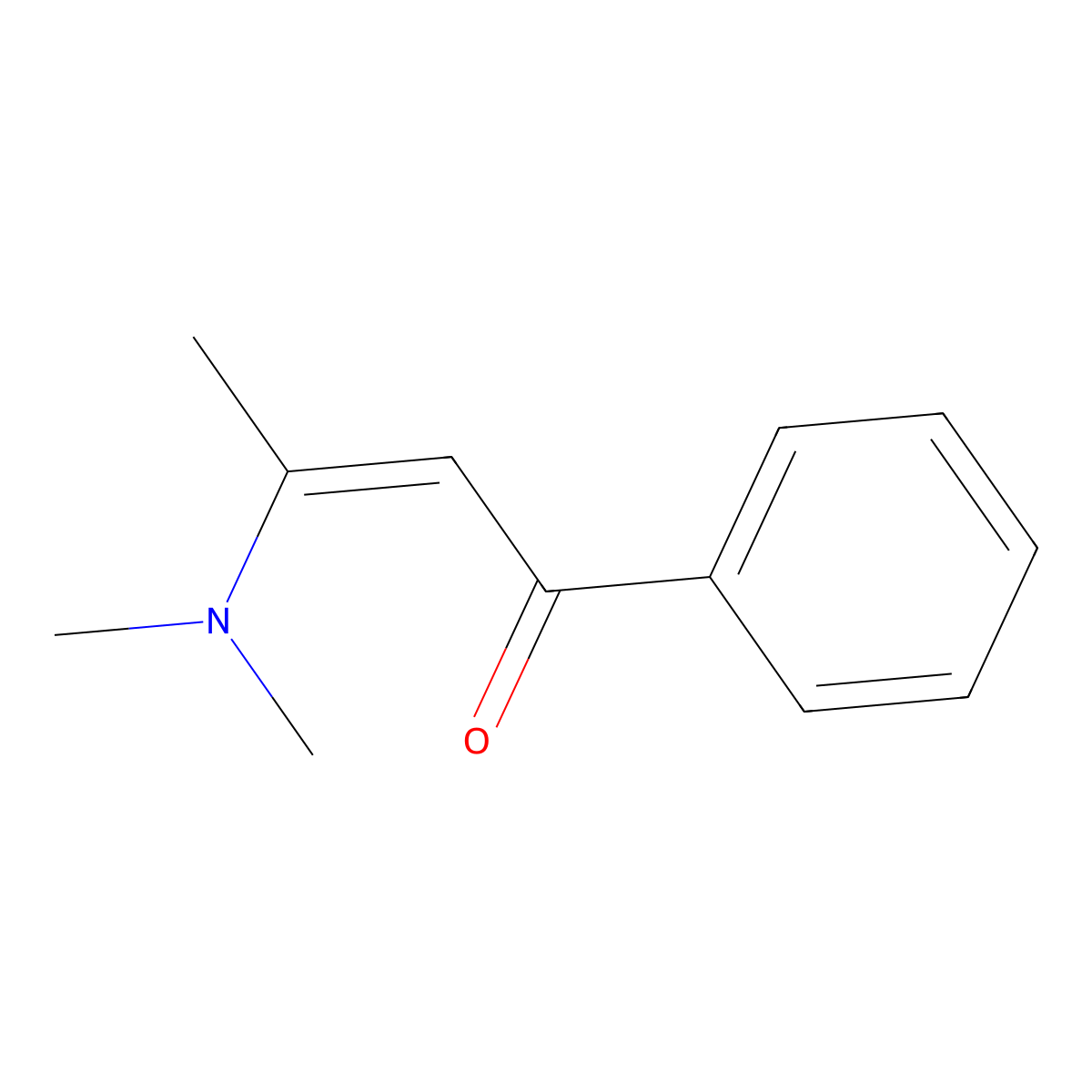 3-(Dimethylamino)-1-phenyl-2-buten-1-one molecular structure, CAS 34523-87-0