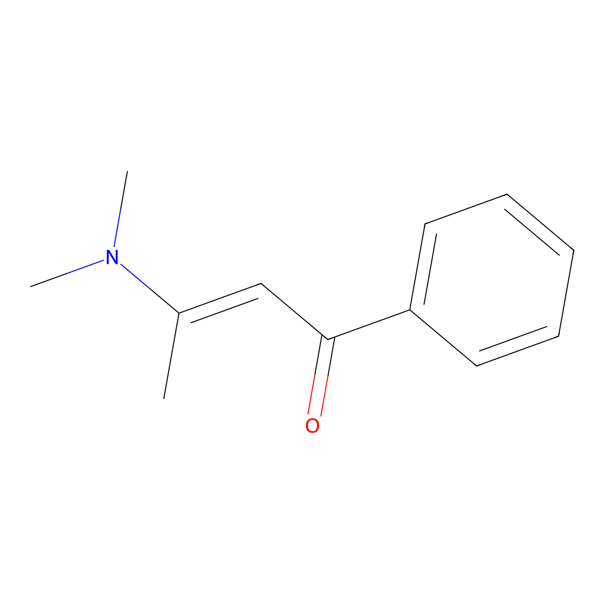3-(Dimethylamino)-1-phenyl-2-buten-1-one molecular structure, CAS 34523-87-0