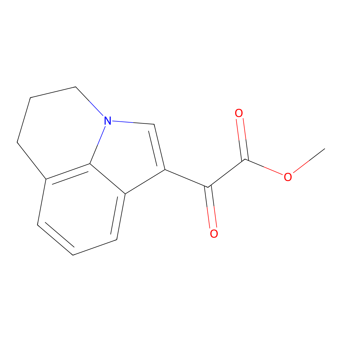 methyl 2-(5,6-dihydro-4H-pyrrolo[3,2,1-ij]quinolin-1-yl)-2-oxoacetate molecular structure, CAS 345264-02-0