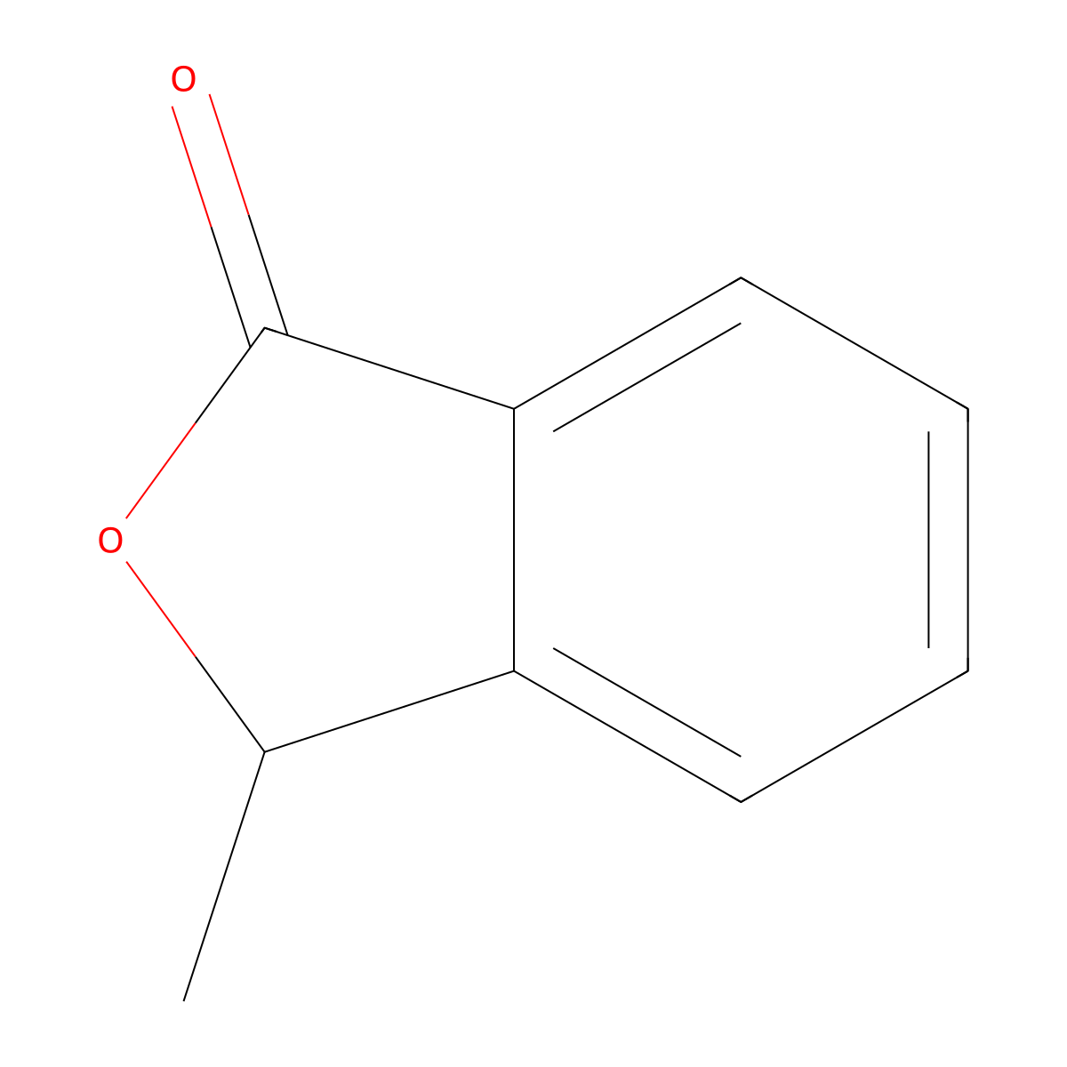 3-Methyl-1(3H)-isobenzofuranone molecular structure, CAS 3453-64-3