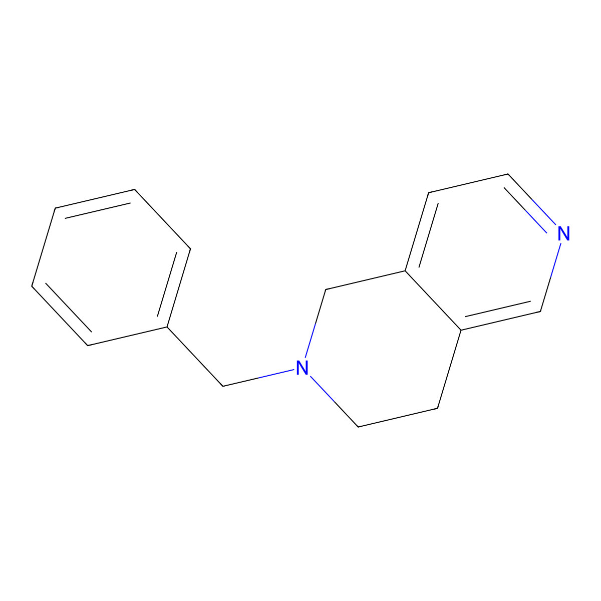 2-Benzyl-1,2,3,4-tetrahydro-2,6-naphthyridine molecular structure, CAS 345311-06-0