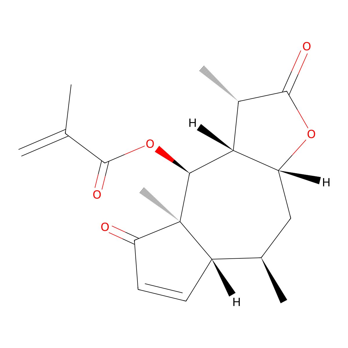 Arnicolide D molecular structure, CAS 34532-68-8
