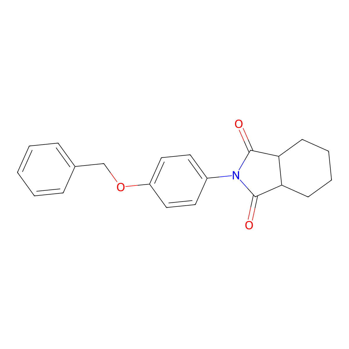 2-[4-(benzyloxy)phenyl]hexahydro-1H-isoindole-1,3(2H)-dione molecular structure, CAS 345320-89-0