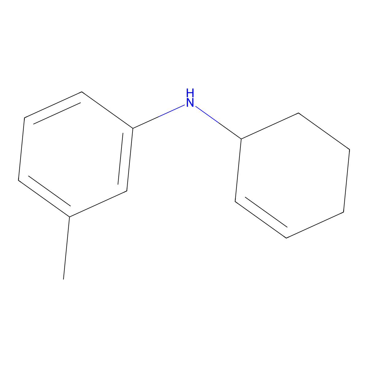 N-(Cyclohex-2-en-1-yl)-3-methylaniline molecular structure, CAS 345340-32-1