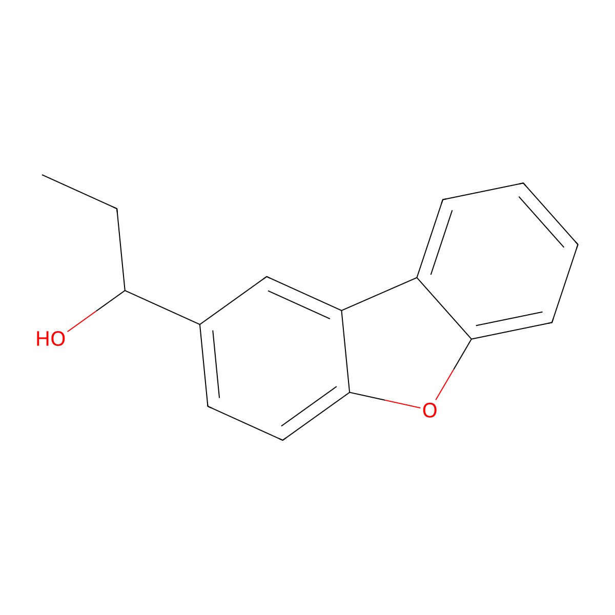 alpha-Ethyl-2-dibenZofuranmethanol molecular structure, CAS 345368-87-8