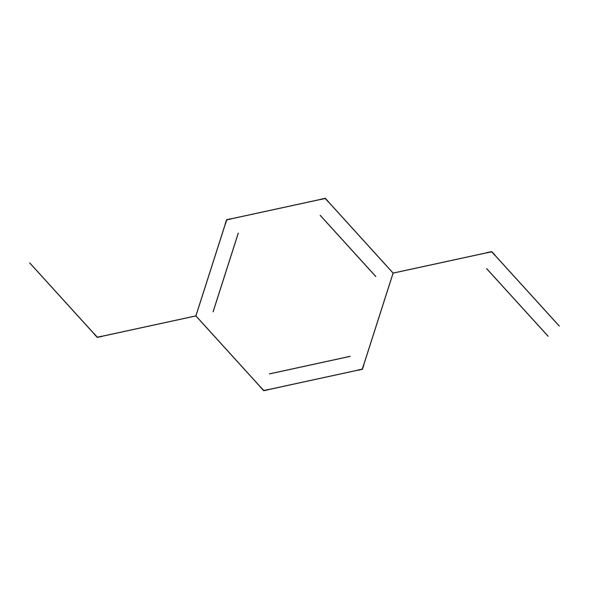 4-Ethylstyrene molecular structure, CAS 3454-07-7