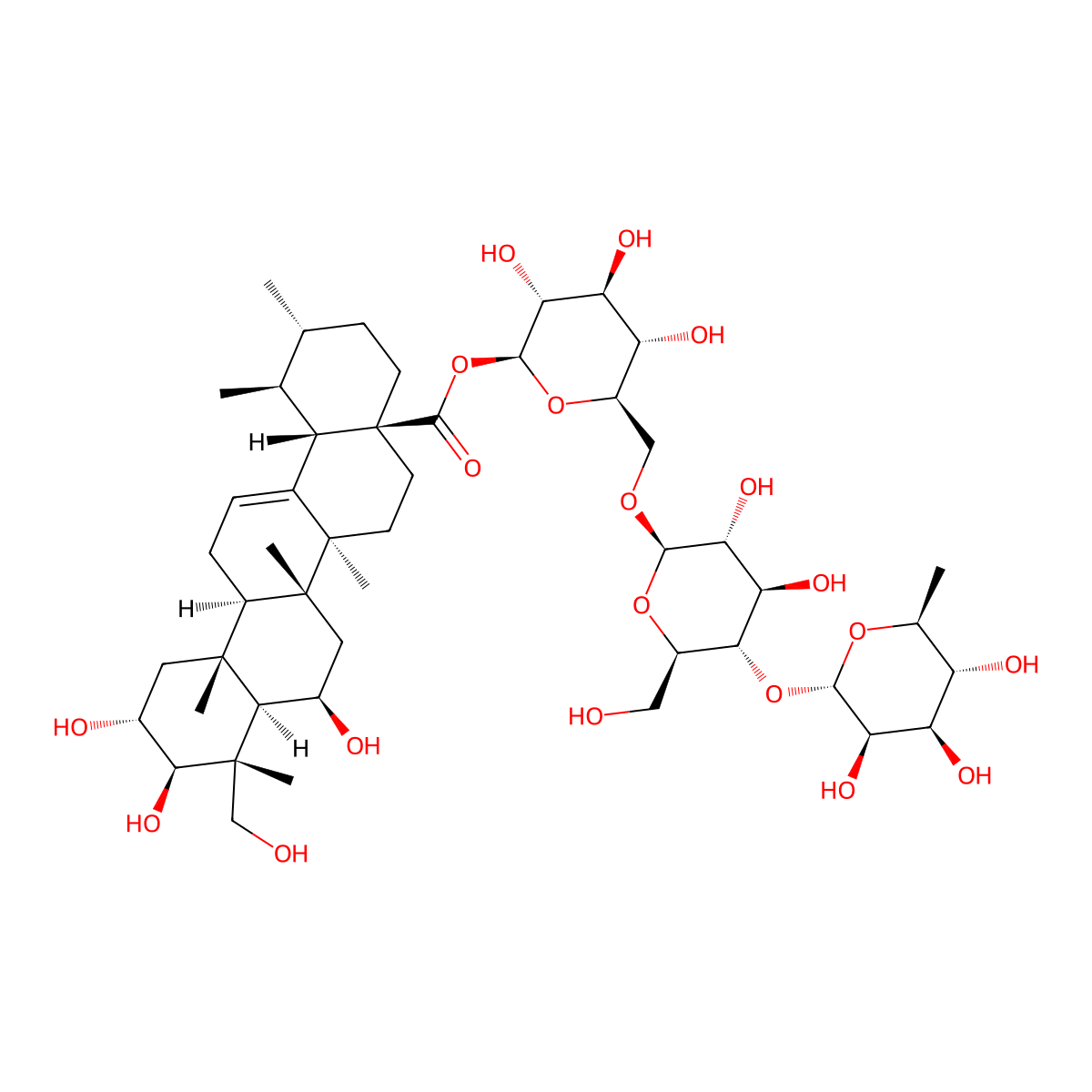 Madecassoside molecular structure, CAS 34540-22-2