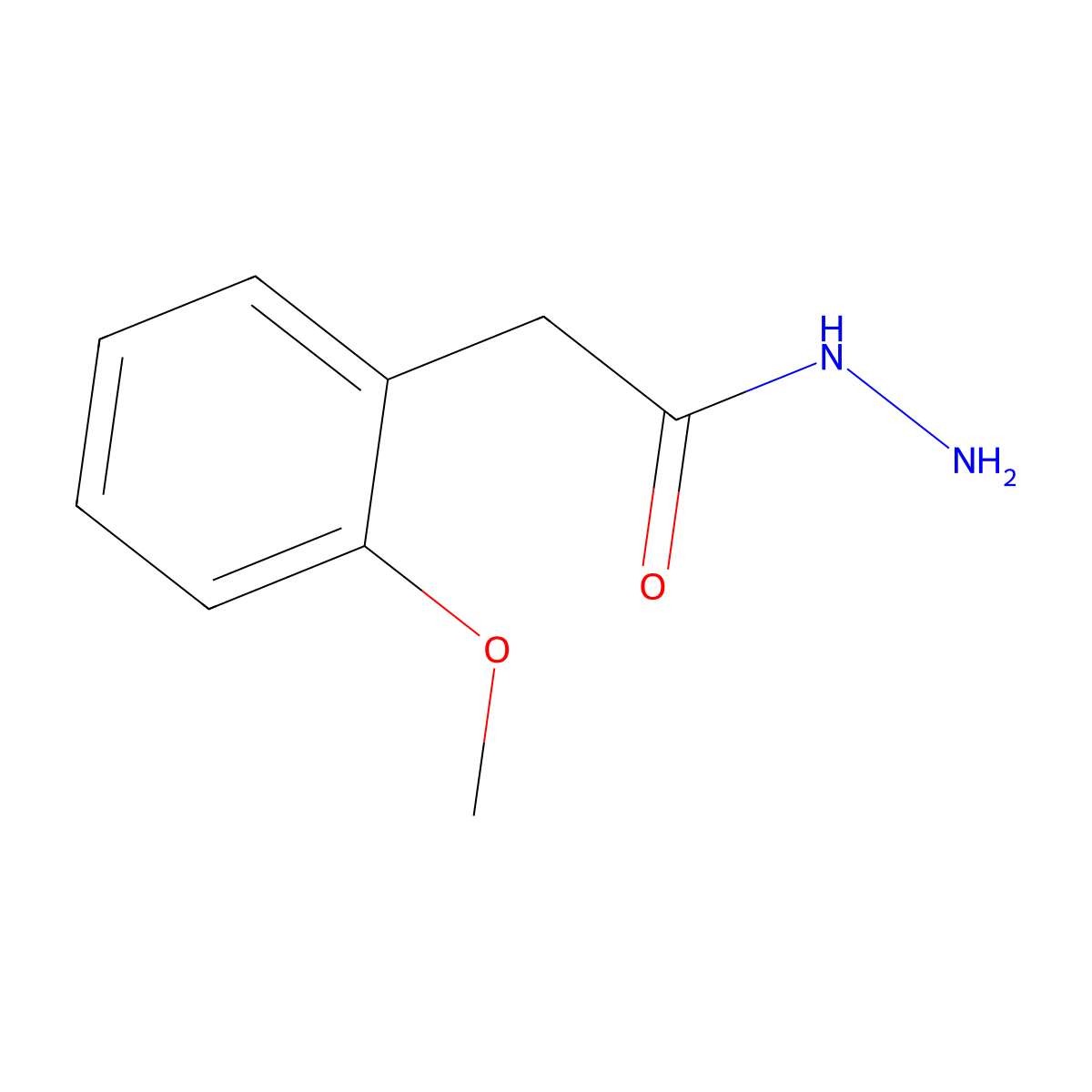 2-(2-Methoxyphenyl)acetohydrazide molecular structure, CAS 34547-26-7
