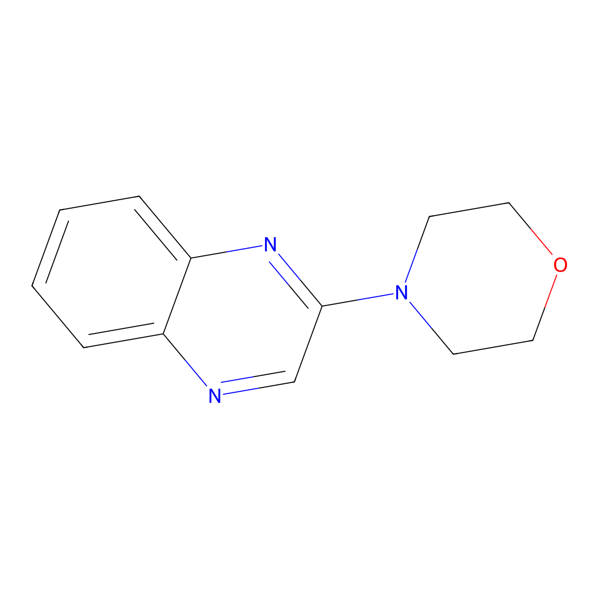 2-(Morpholin-4-yl)quinoxaline molecular structure, CAS 34548-25-9