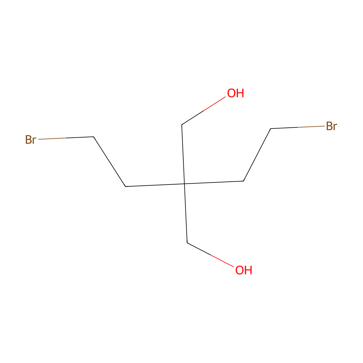 2,2-Bis(bromoethyl)-1,3-propanediol molecular structure, CAS 34549-30-9
