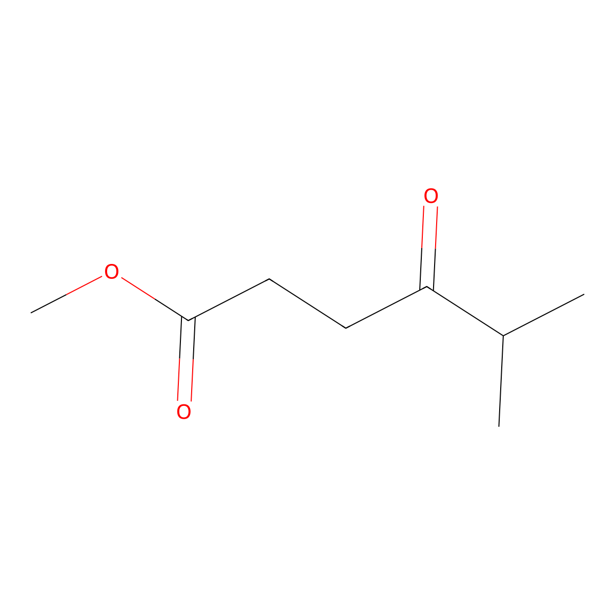 Methyl 5-methyl-4-oxohexanoate molecular structure, CAS 34553-37-2