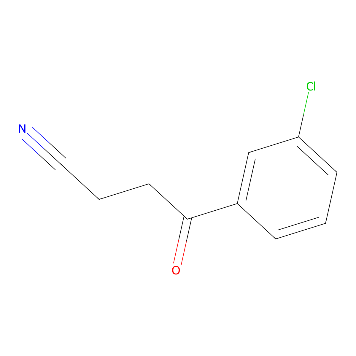 4-(3-Chlorophenyl)-4-oxobutanenitrile molecular structure, CAS 34555-37-8
