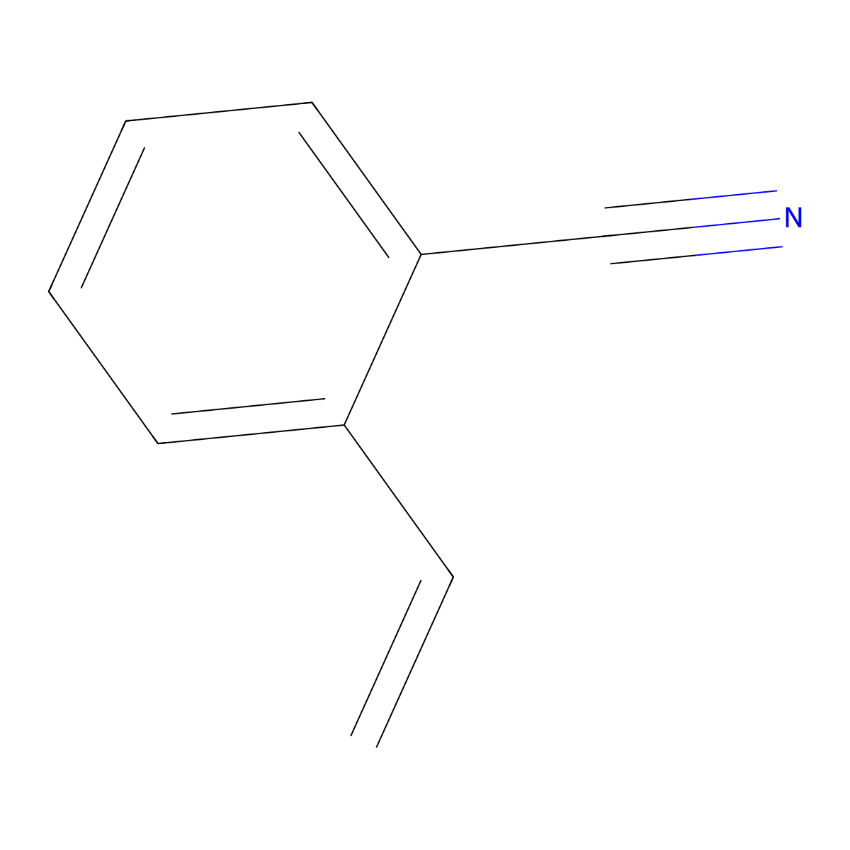 2-Ethenylbenzonitrile molecular structure, CAS 34560-28-6