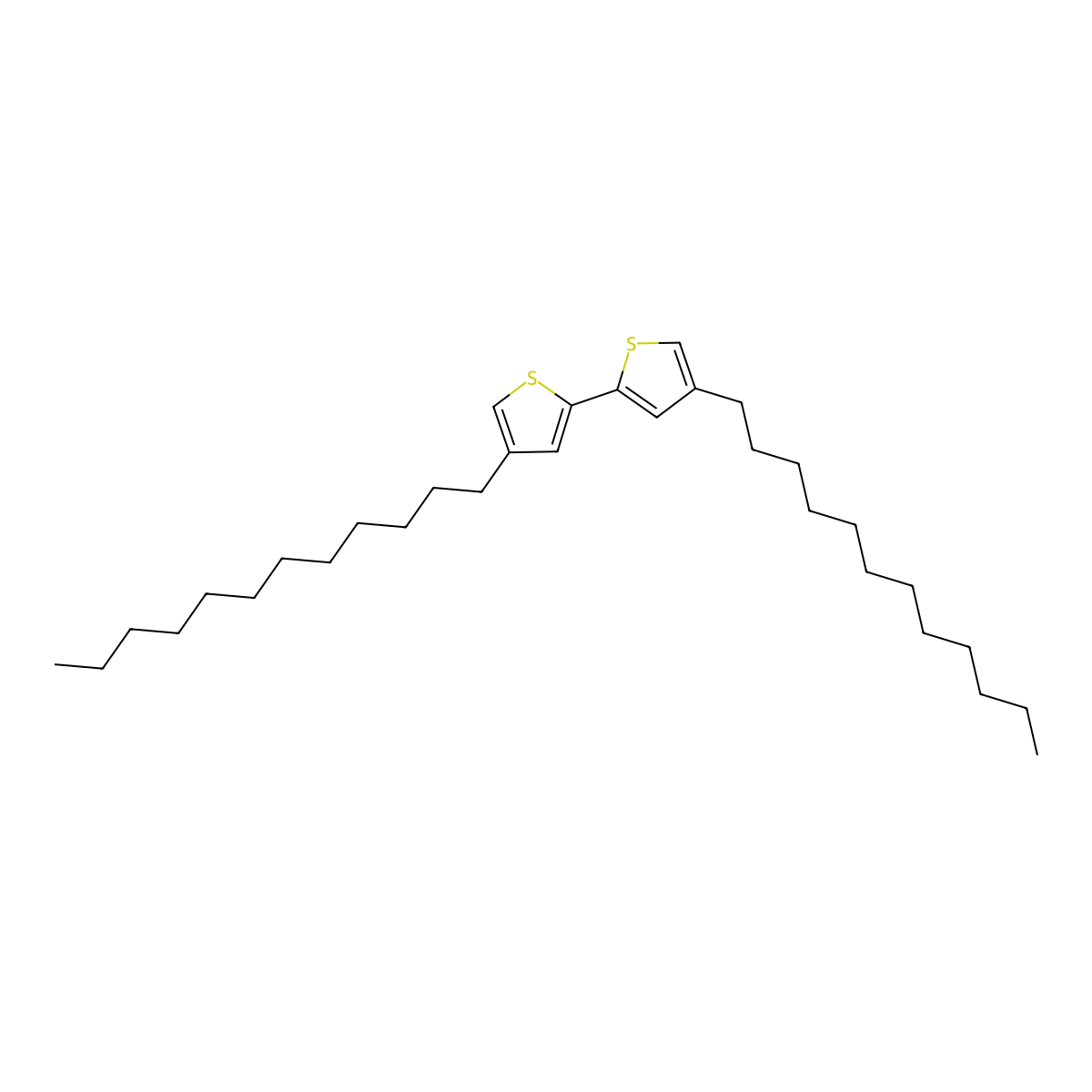 4,4'-Didodecyl-2,2'-bithiophene molecular structure, CAS 345633-76-3