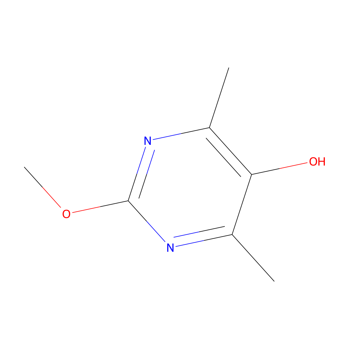 2-Methoxy-4,6-dimethyl-5-pyrimidinol molecular structure, CAS 345642-89-9