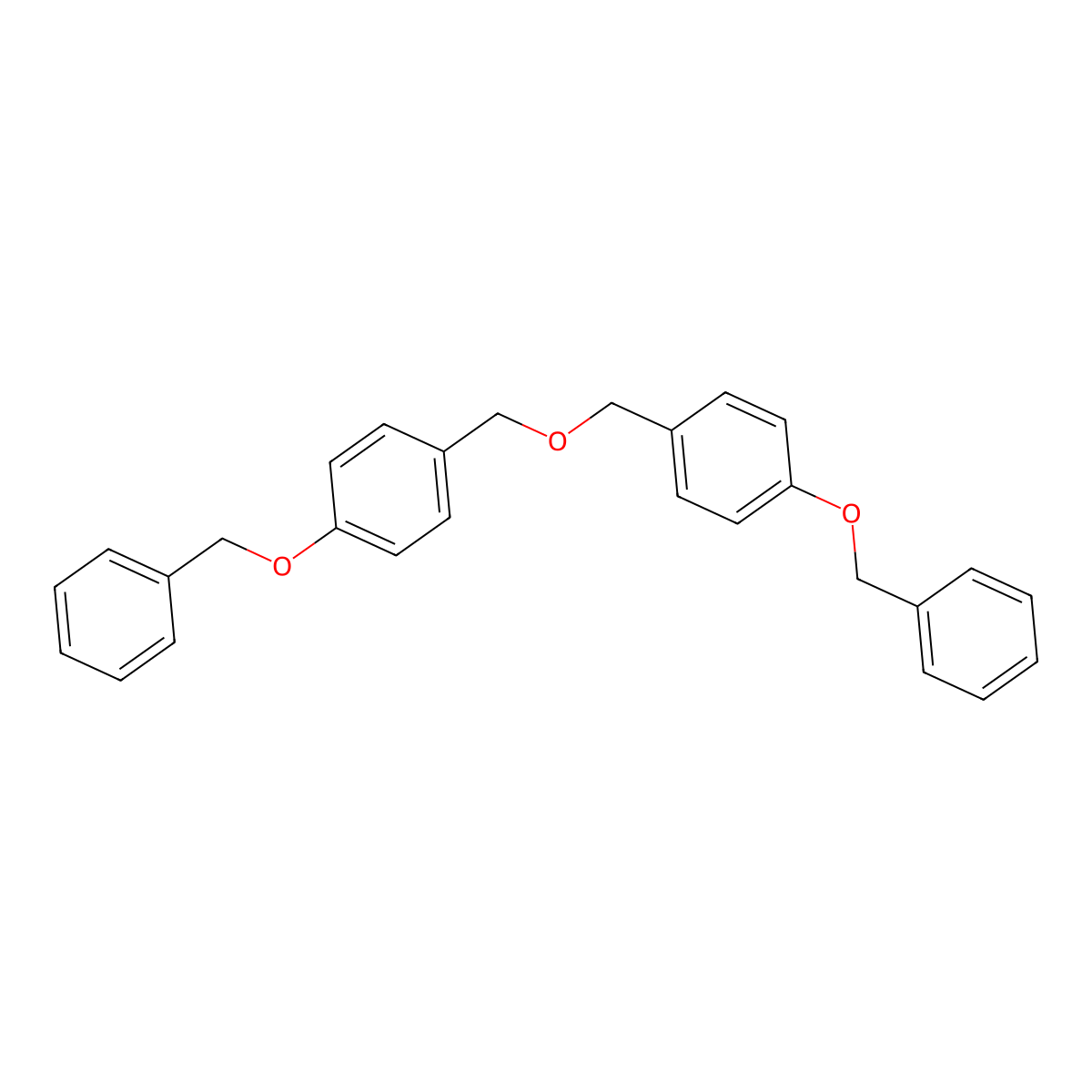 1,1'-[Oxybis(methylene)]bis[4-(phenylmethoxy)benzene] molecular structure, CAS 345658-16-4