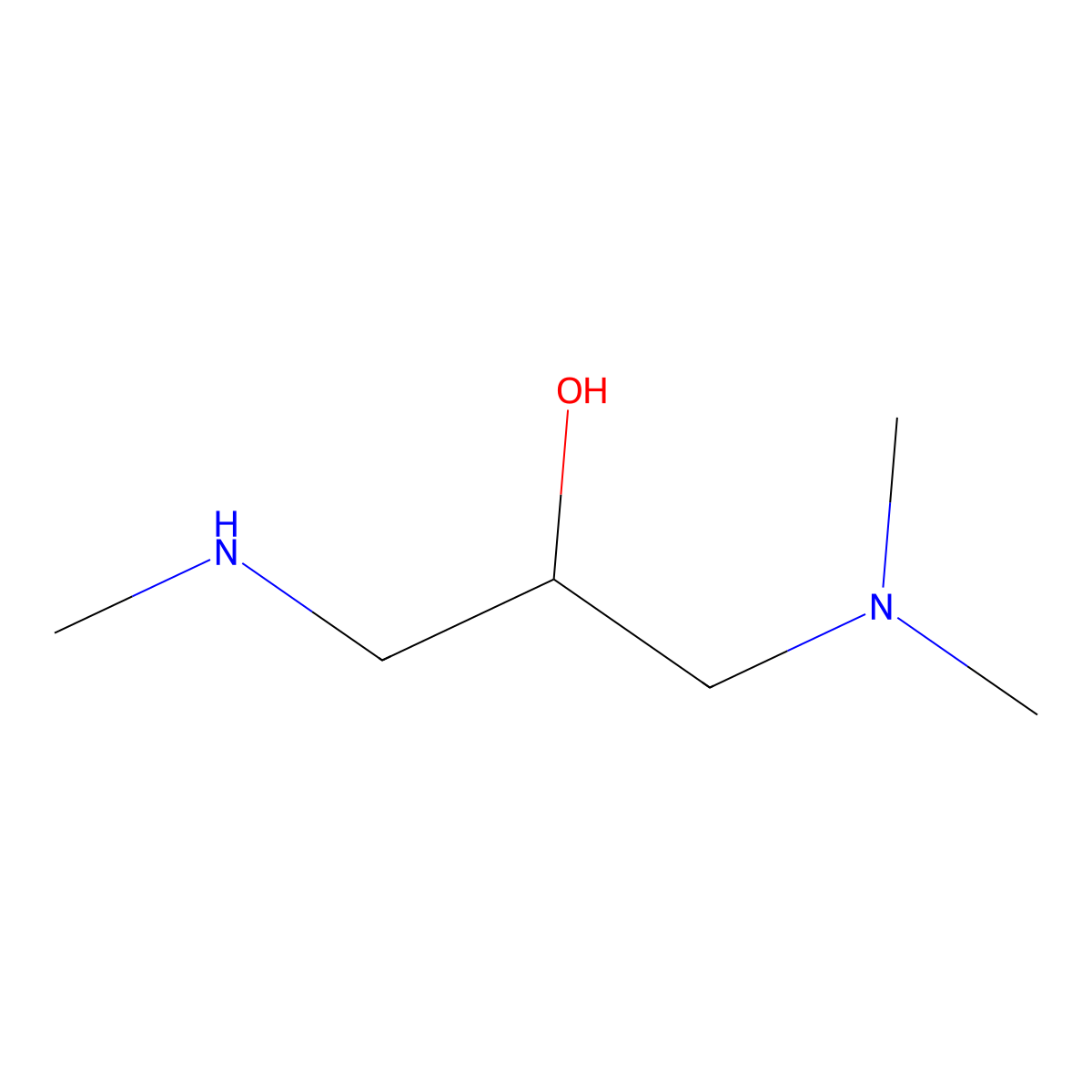 [3-(Dimethylamino)-2-hydroxypropyl](methyl)amine molecular structure, CAS 34569-34-1
