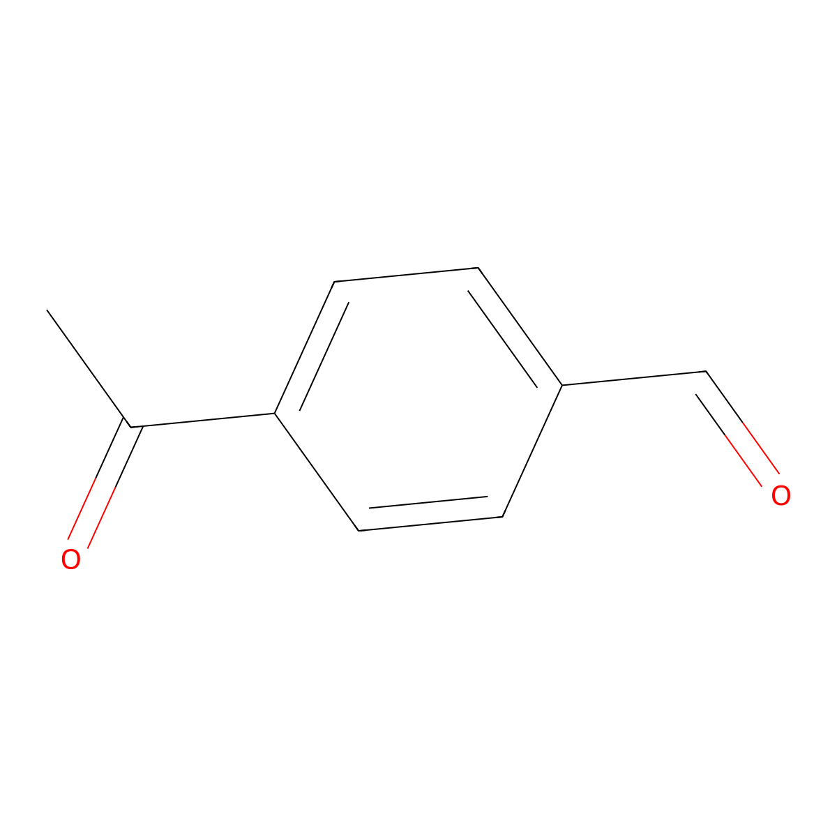 Benzaldehyde, 4-acetyl- molecular structure, CAS 3457-45-2