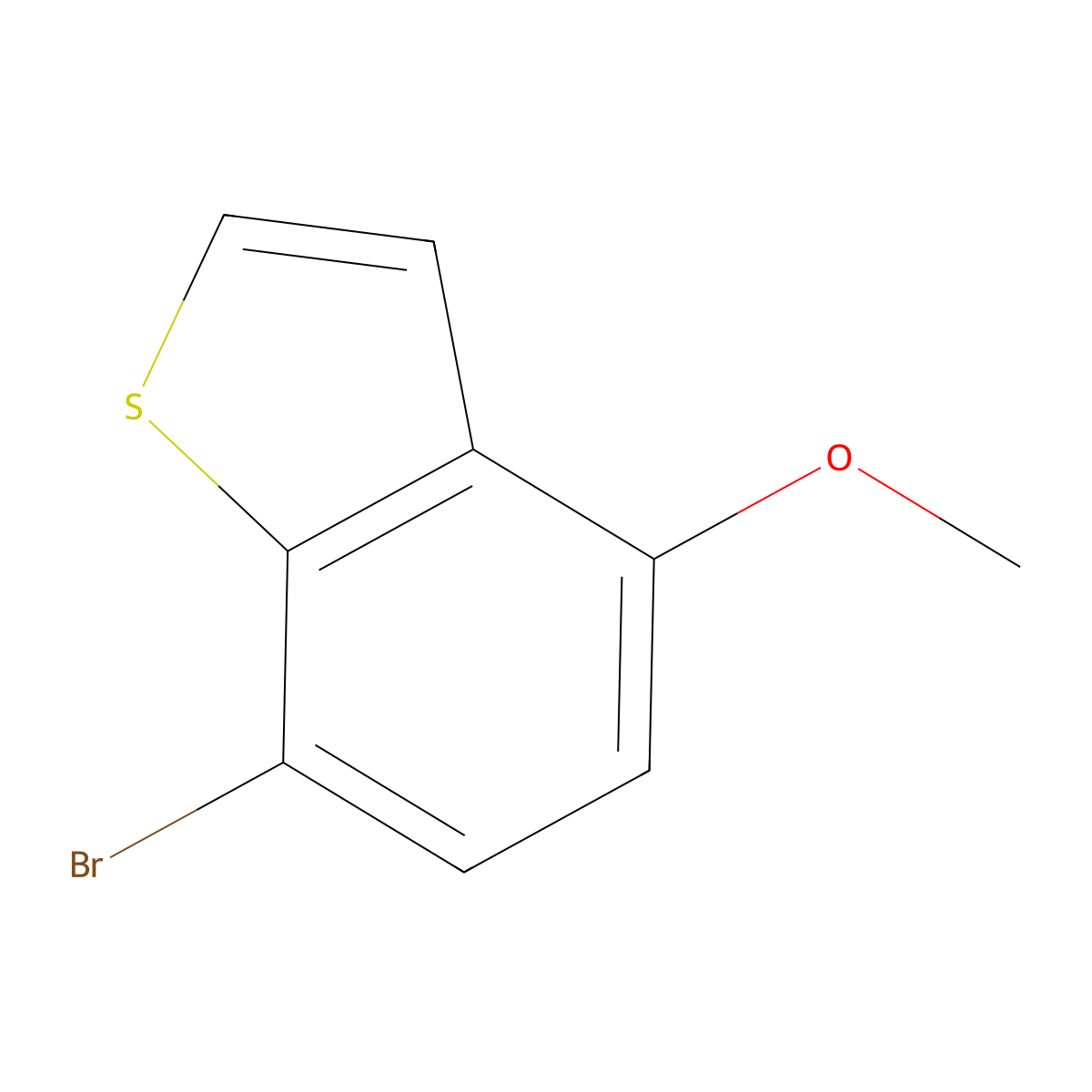 7-Bromo-4-methoxy-benzo[b]thiophene molecular structure, CAS 34576-61-9