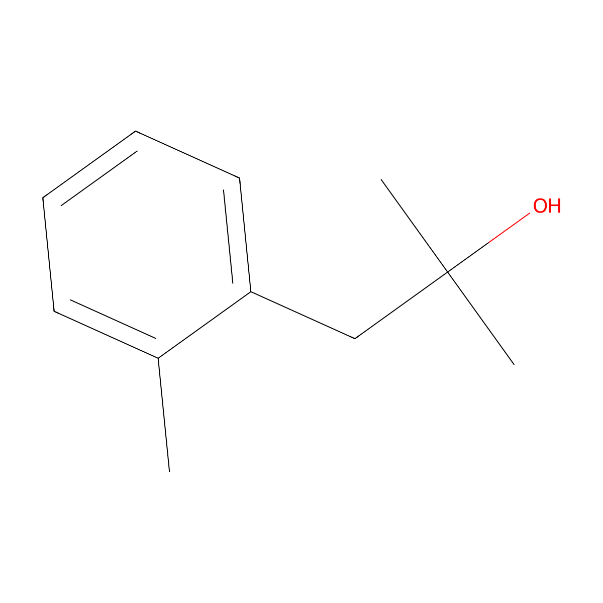 1-(2-Methylphenyl)-2-methyl-2-propanol molecular structure, CAS 34577-30-5