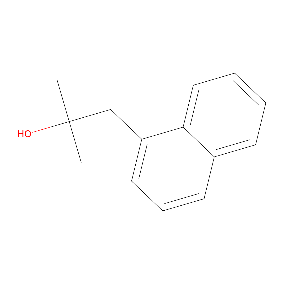 1-(1-Naphthyl)-2-methyl-2-propanol molecular structure, CAS 34577-38-3