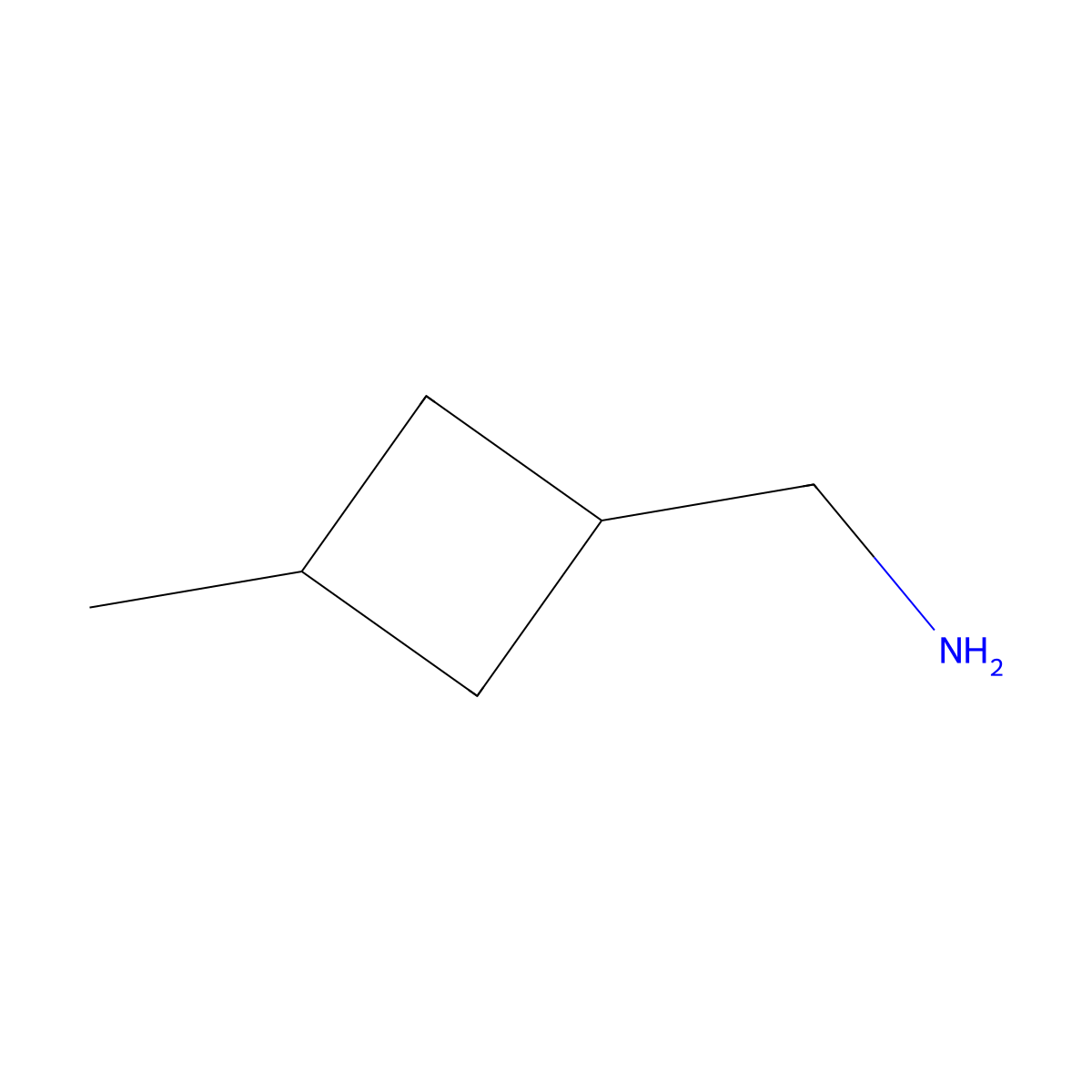 (3-Methylcyclobutyl)methanamine molecular structure, CAS 34577-92-9