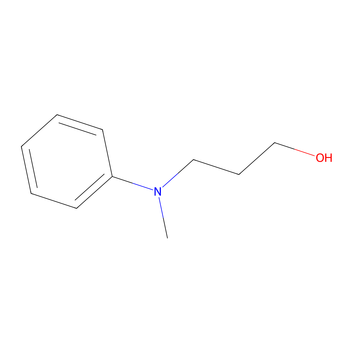 3-[Methyl(phenyl)amino]propan-1-ol molecular structure, CAS 34579-44-7