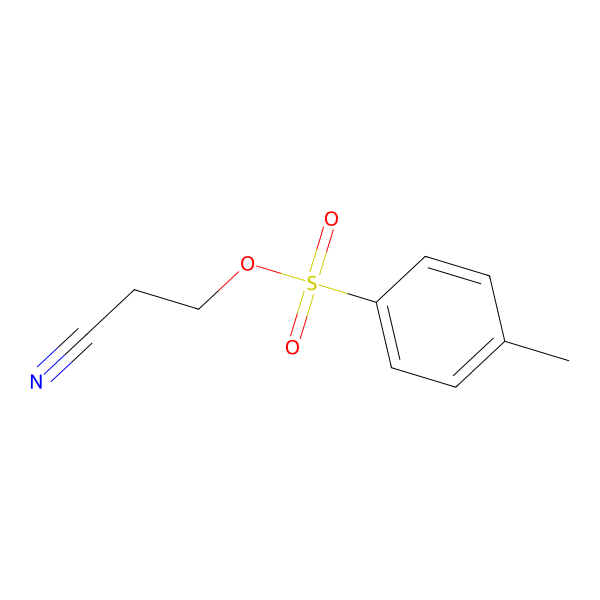 2-Cyanoethyl 4-methylbenzenesulfonate molecular structure, CAS 34583-60-3