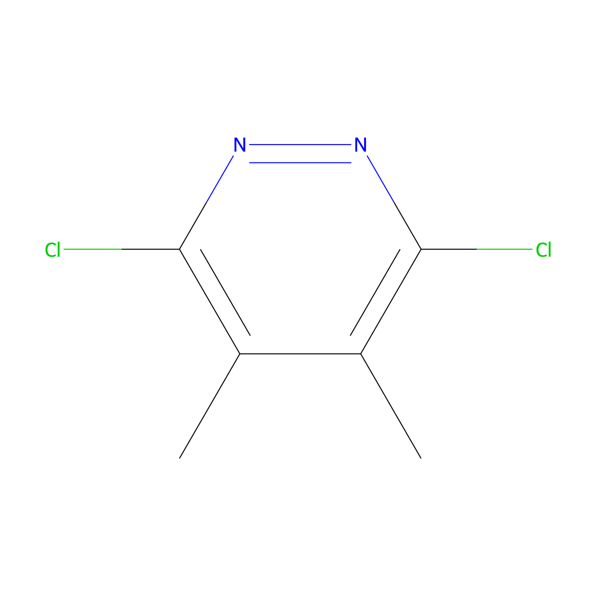 3,6-Dichloro-4,5-dimethylpyridazine molecular structure, CAS 34584-69-5