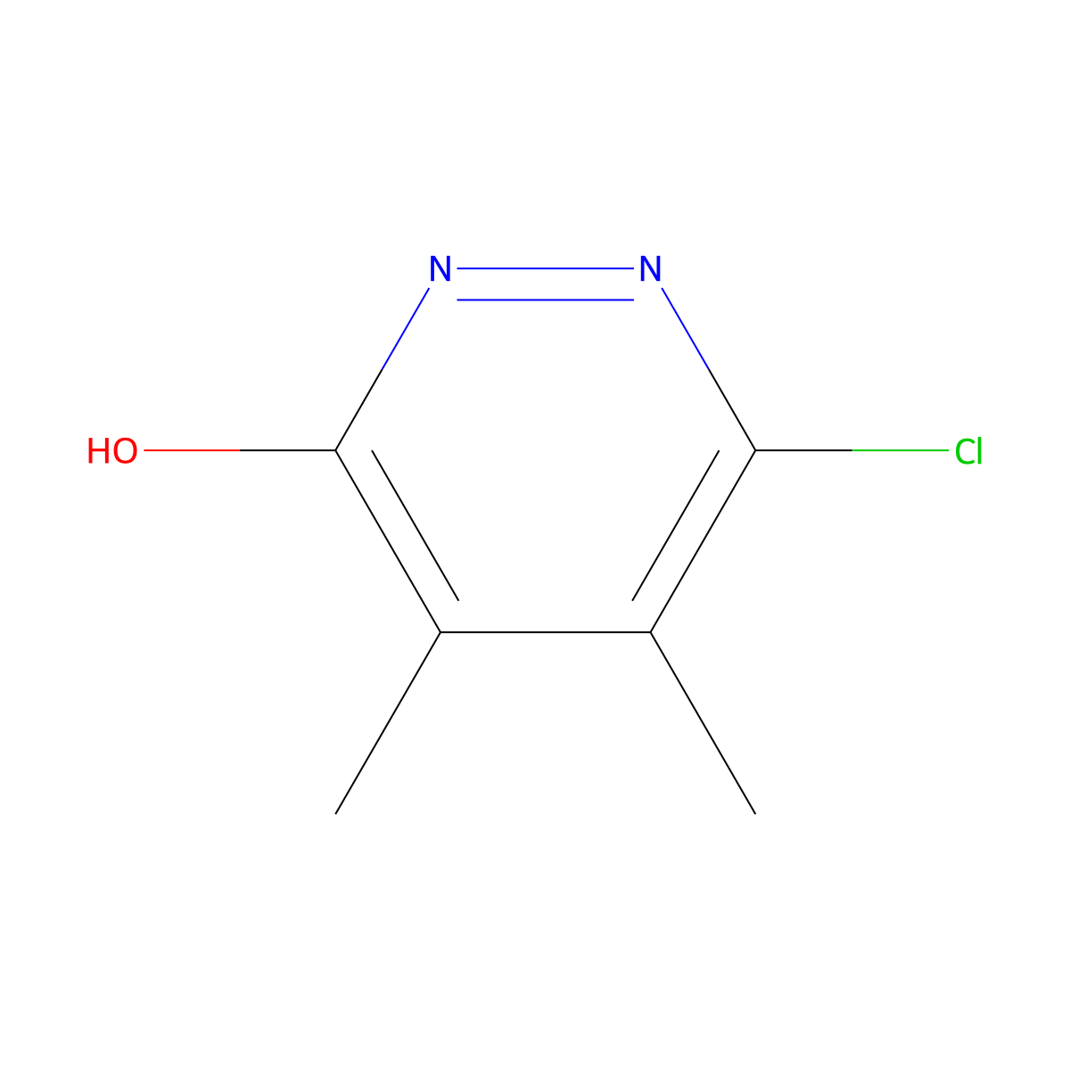6-chloro-4,5-dimethyl-2H-pyridazin-3-one molecular structure, CAS 34584-72-0