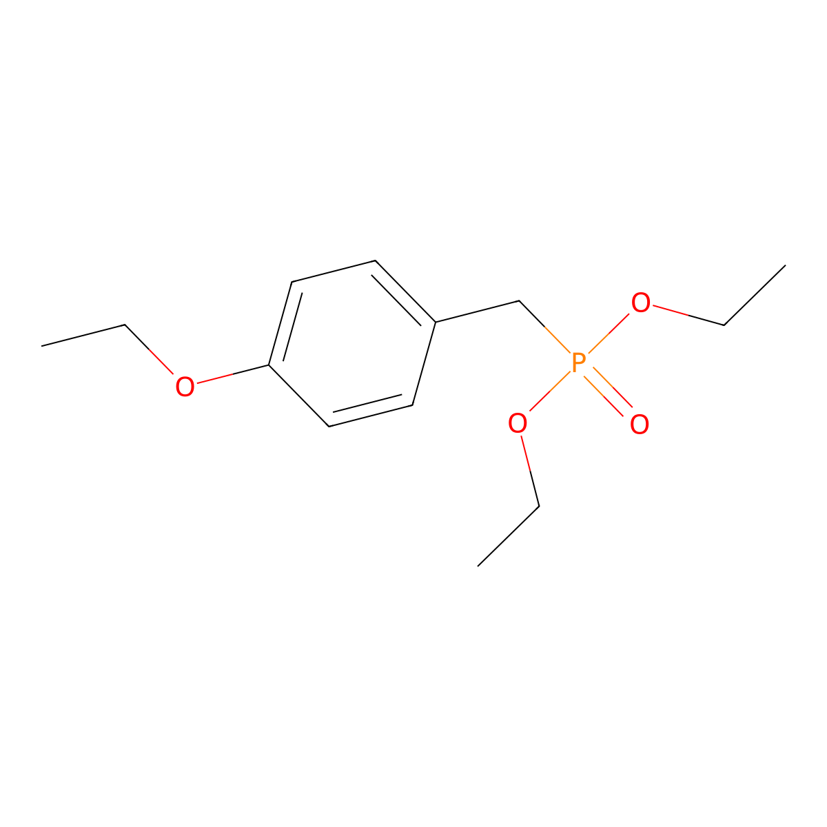 Diethyl [(4-ethoxyphenyl)methyl]phosphonate molecular structure, CAS 34585-35-8
