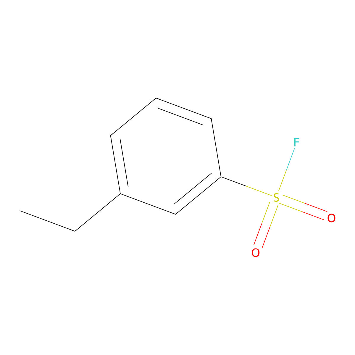 Benzenesulfonyl fluoride, 3-ethyl- molecular structure, CAS 34586-50-0
