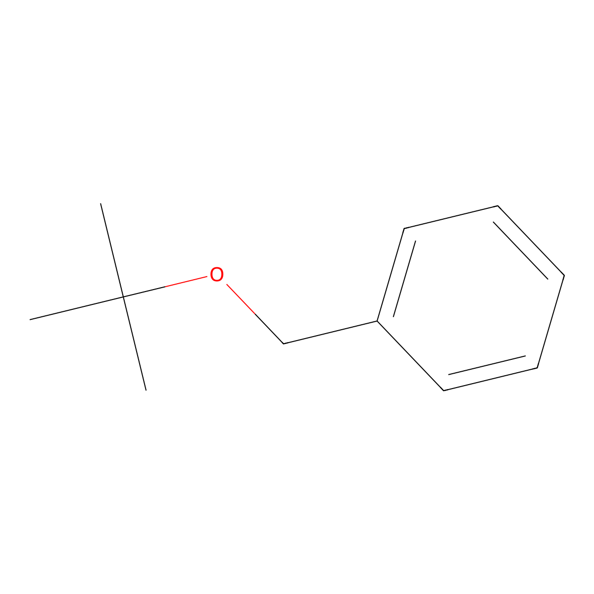 Benzyl tert-butyl ether molecular structure, CAS 3459-80-1