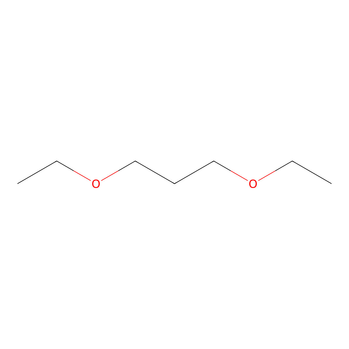 1,3-Diethoxypropane molecular structure, CAS 3459-83-4