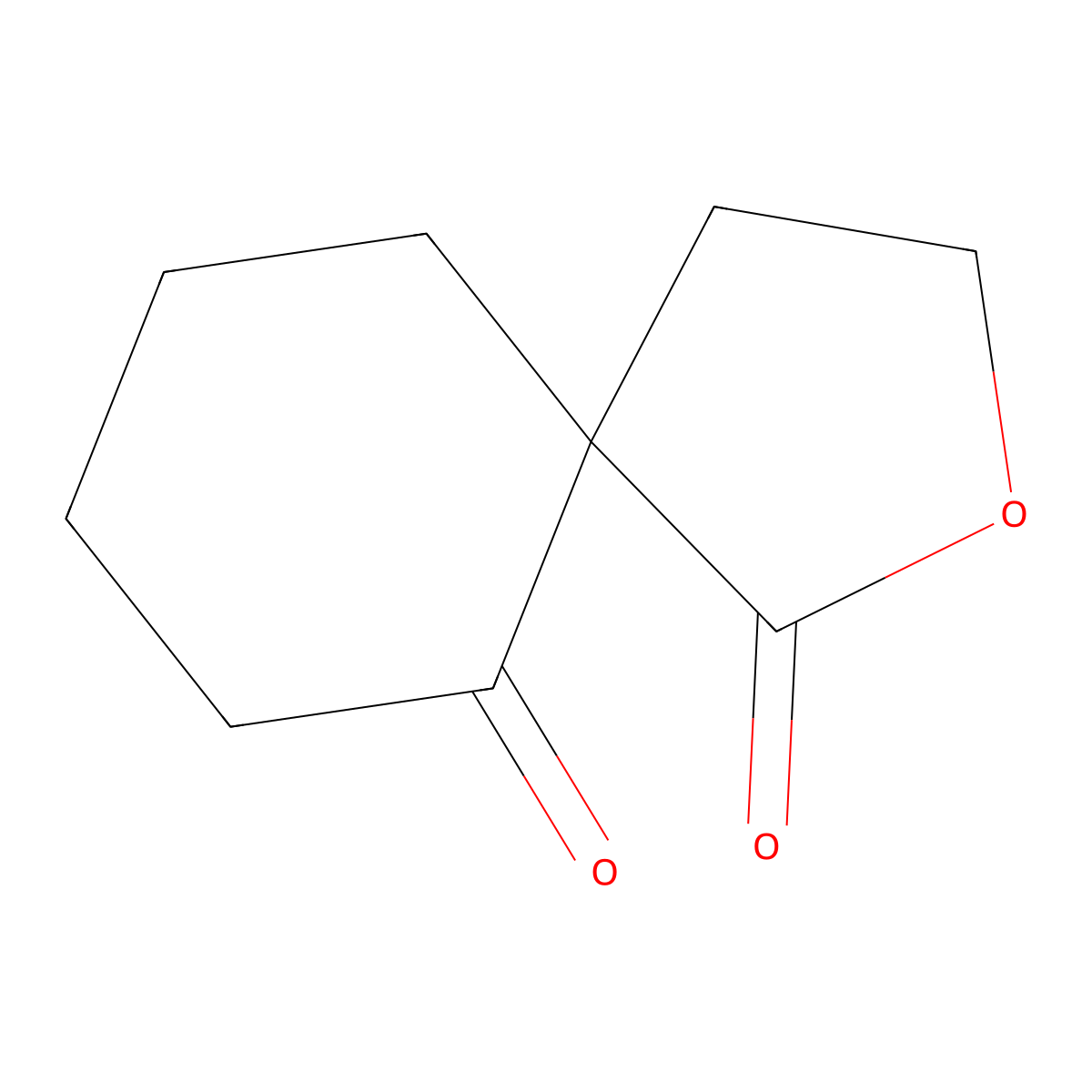 2-Oxa-spiro[4.5]decane-1,6-dione molecular structure, CAS 345914-29-6