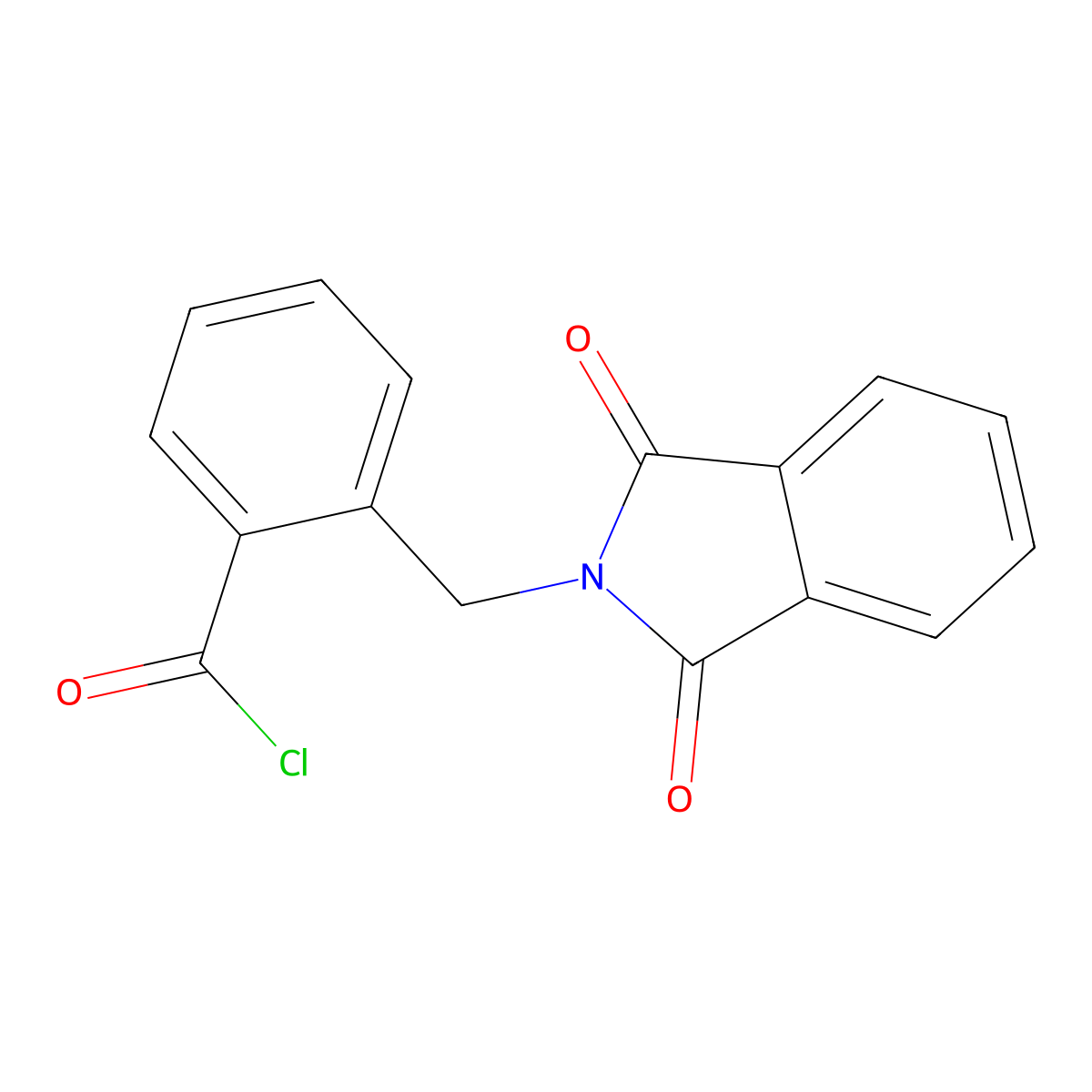 2-[(1,3-dioxo-1,3-dihydro-2H-isoindol-2-yl)methyl]benzoyl chloride molecular structure, CAS 345927-99-3